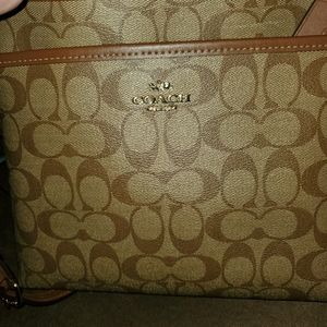 AUTHENTIC coach crossbody file bag